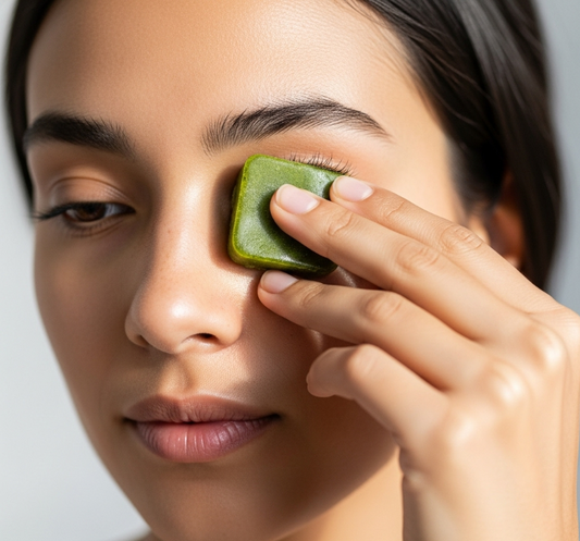 The Ice-Cold Secret: De-Puff and Rejuvenate with Green Tea & Coffee Ice Cubes
