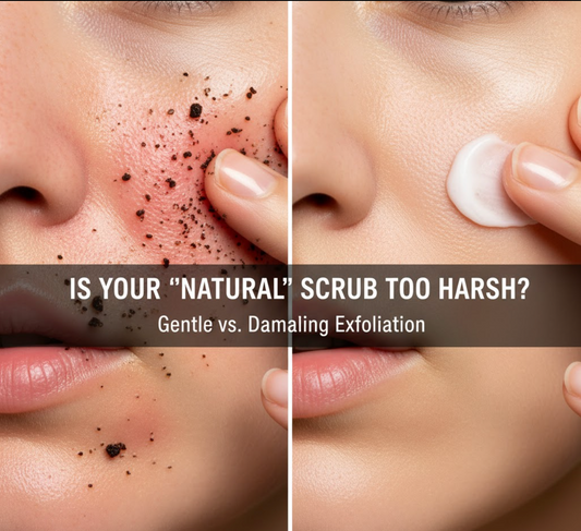 Is Your "Natural" Scrub Too Harsh? How to Tell if Your Exfoliant is Damaging Your Skin Barrier.