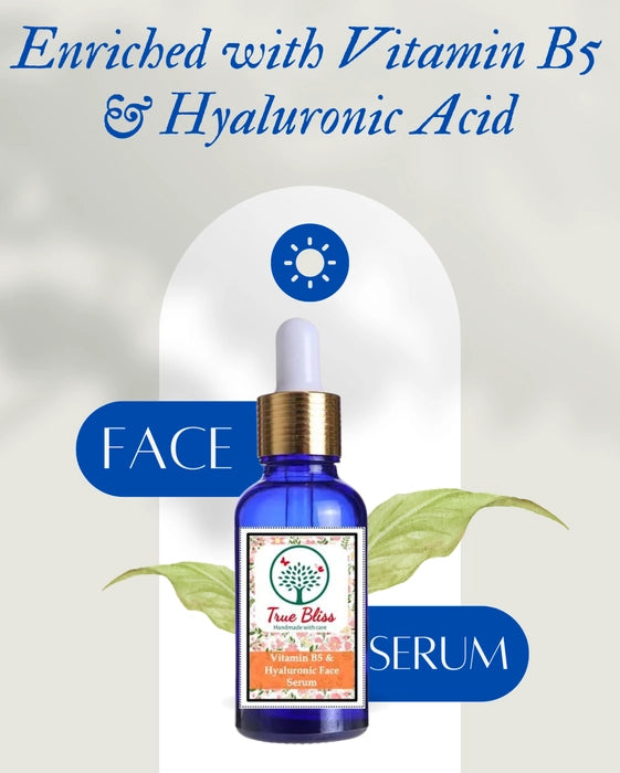 Vitamin B5 & Hyaluronic Acid Face Serum - TrueBliss Skincare