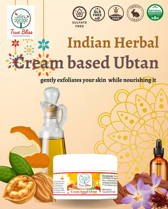 Indian Ayurvedic Herbal Body Scrub (Cream Based Ubtan) - TrueBliss Skincare